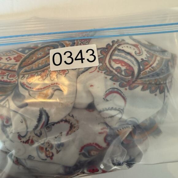 Luca Vanucci Dress Sz MED 100% Linen Floral Cap Sleeve Scoop Neck Spring Easter - Picture 11 of 11